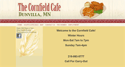 Desktop Screenshot of cornfieldcafe.com